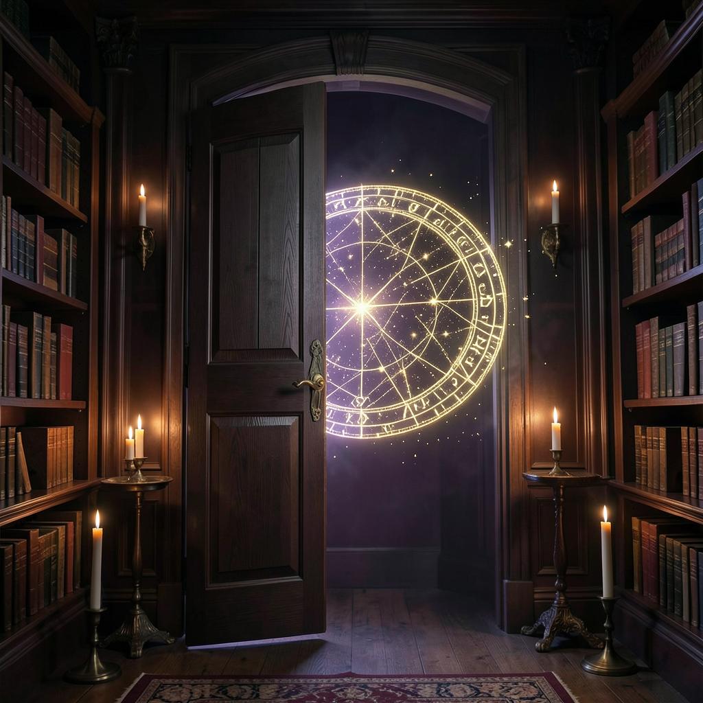 Your Dashboard — an atmospheric doorway in the Grimoire